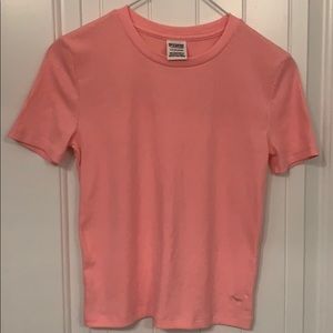🏷 2/$5, 3/$7, 4/$9-PINK VS bright coral knit tee